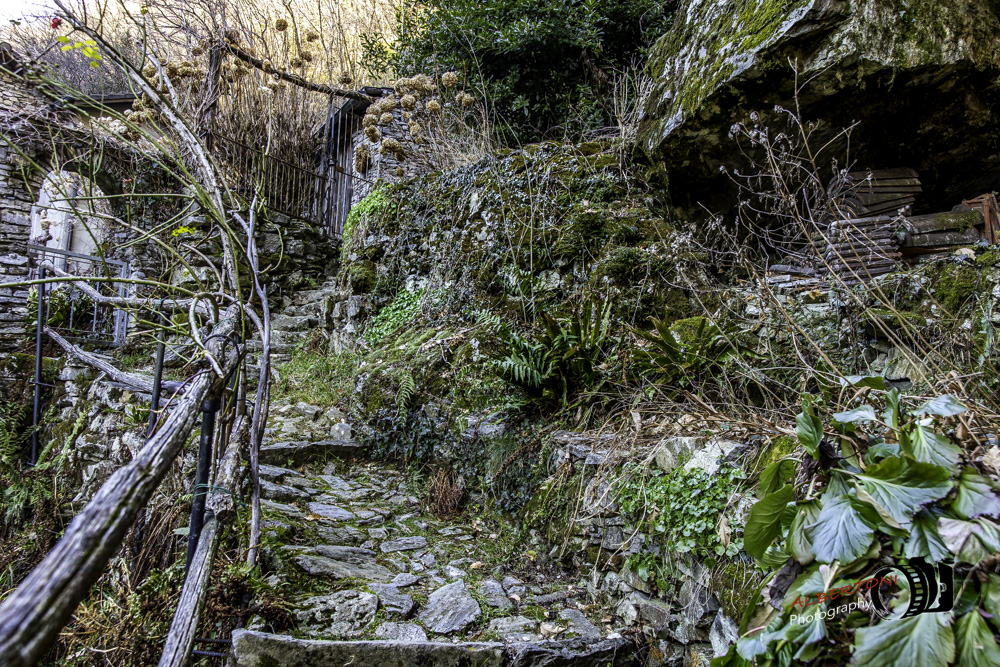Via dei Mulini, Calezzo, Centovalli, Ticino, Svizzera