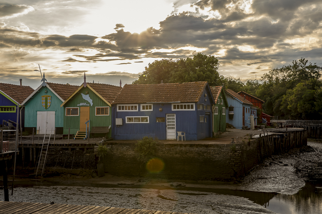 Château d'Oléron, bassa marea, Charente-Maritime, France