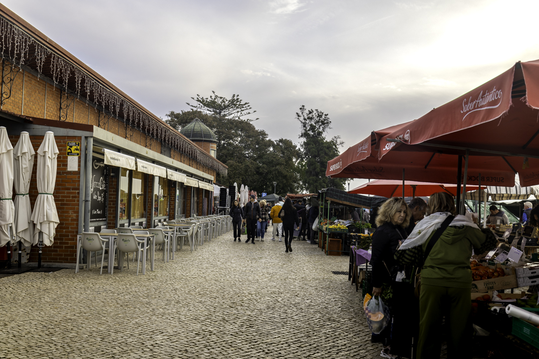 Olhao center, market, Portogallo