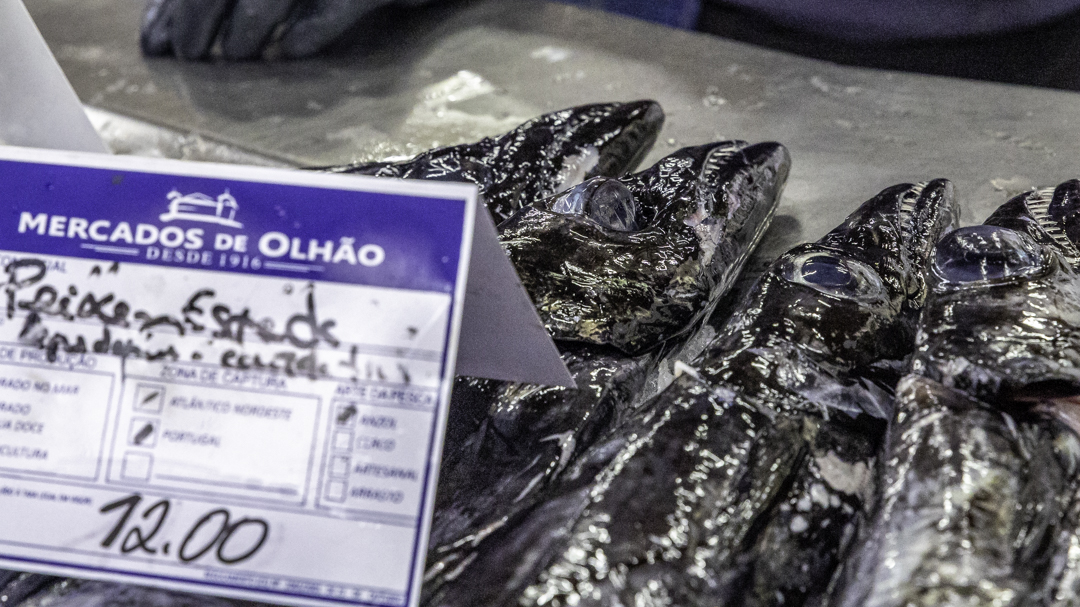 Olhao center, fishmarket, Portogallo